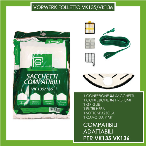 Sacchetti folletto vk135 - sacchetti,